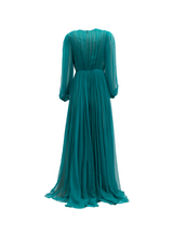 Valentino Garavani Teal Long Cocktail Dress