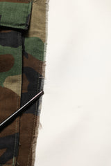 Dolce & Gabbana White Camouflage Patchwork Sweatpants Pants