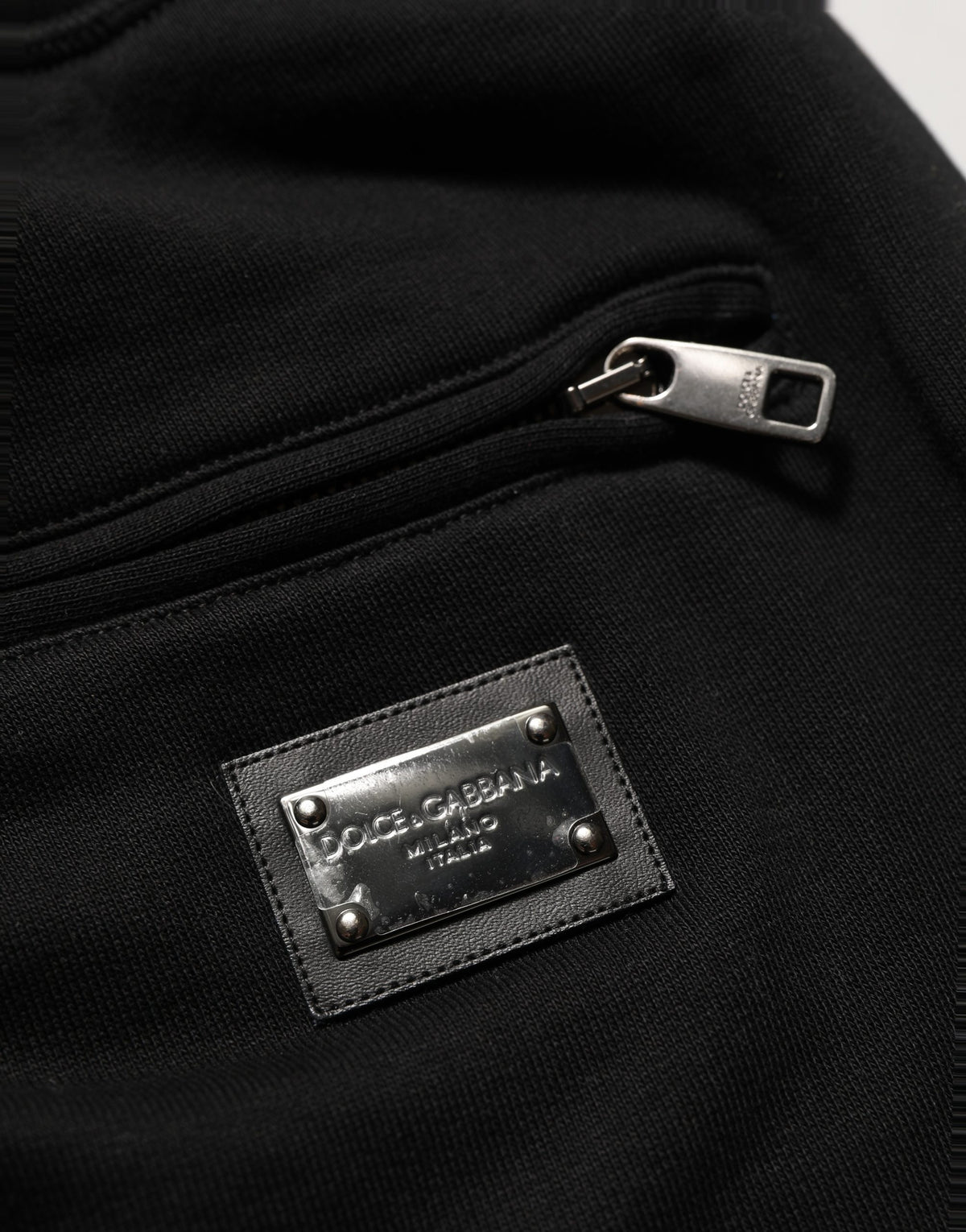 Dolce & Gabbana Black Cotton Logo Jogger Men Sweatpants Pants