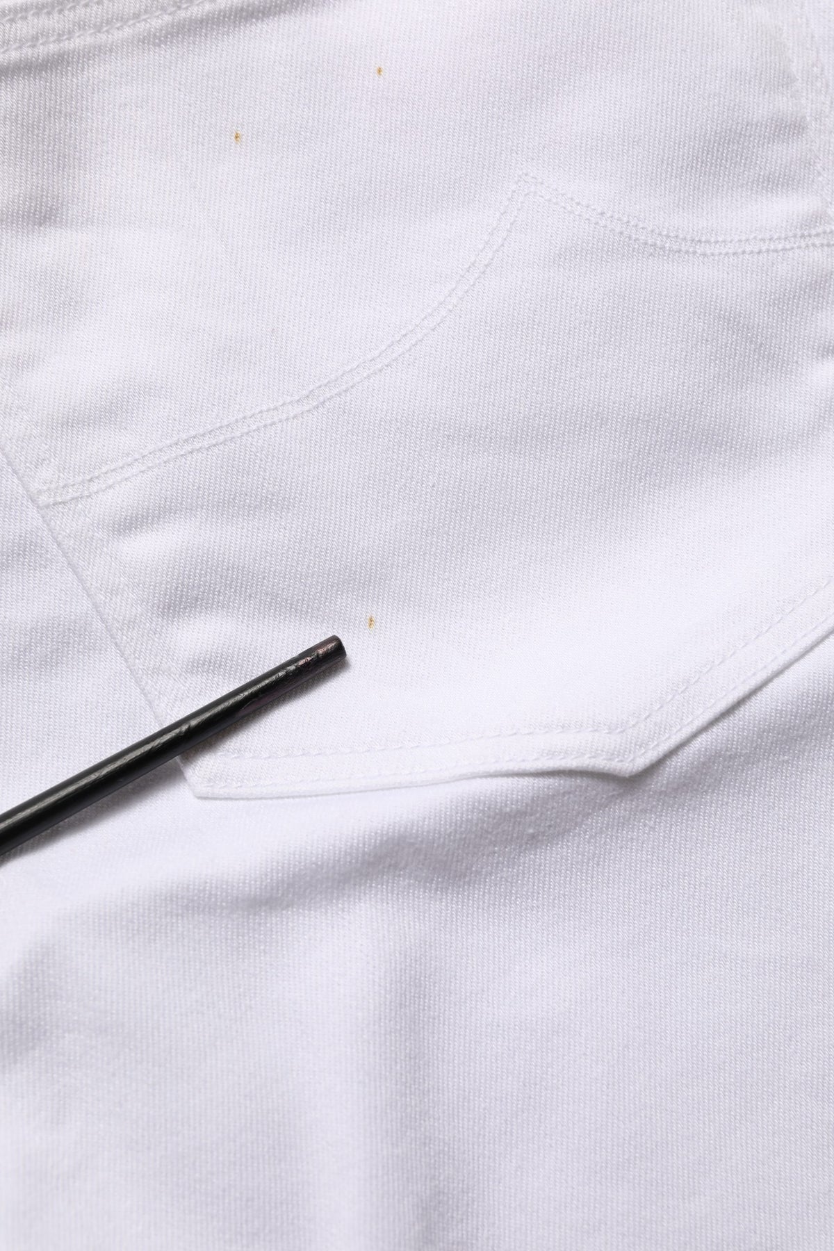 Jacob Cohen White Skinny Fit Mid Waist Men Denim Trouser Jeans