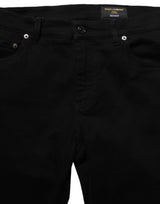 Dolce & Gabbana Black Cotton Stretch Skinny Denim Trouser Jeans