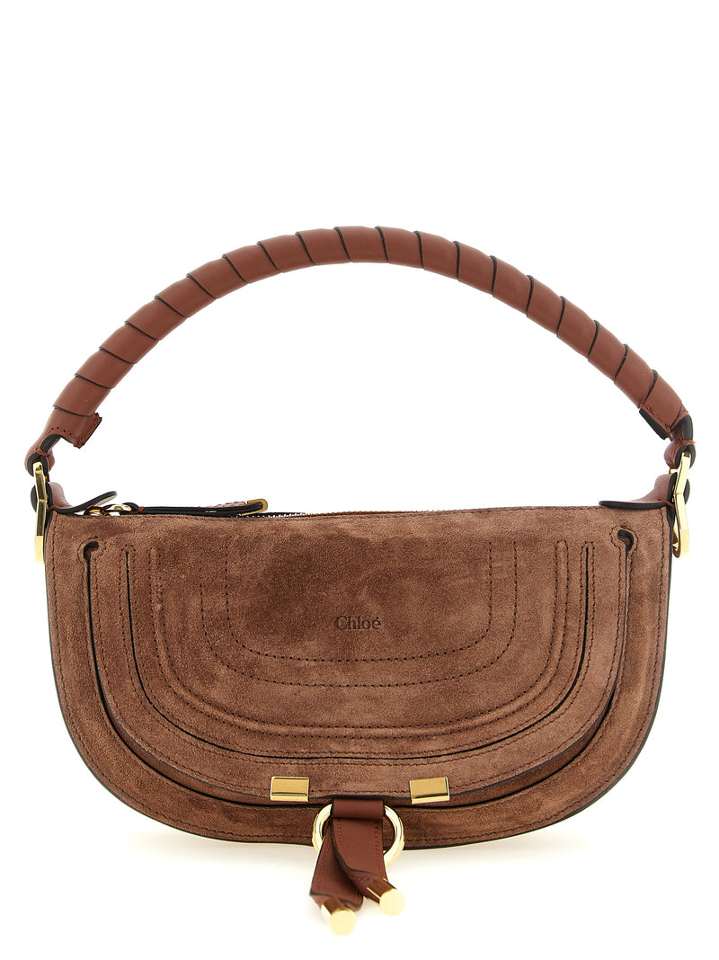 Chloé Marcie Mini Brown Calfskin Shoulder Bag