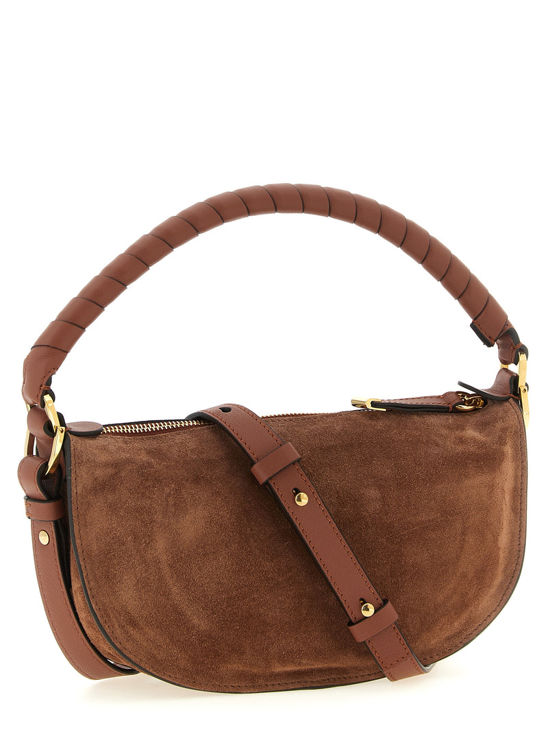 Chloé Marcie Mini Brown Calfskin Shoulder Bag