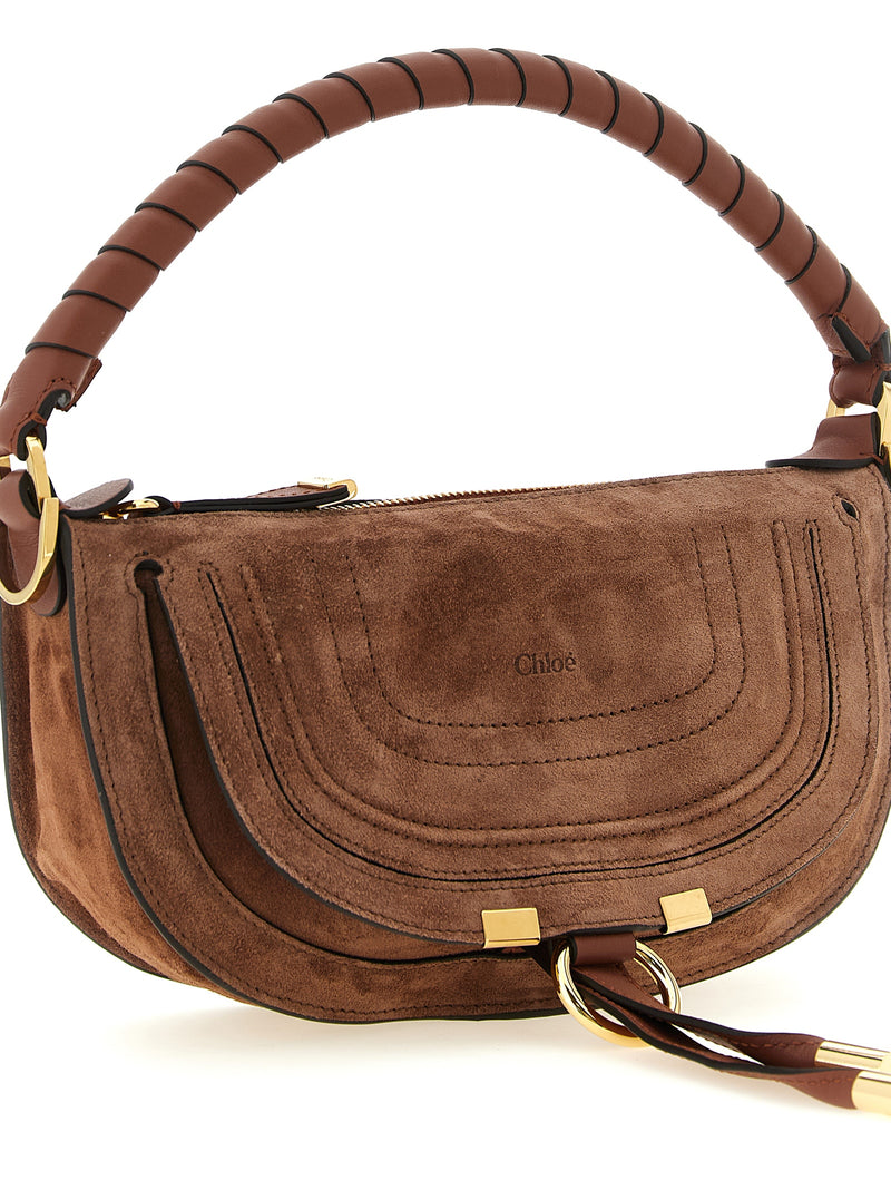 Chloé Marcie Mini Brown Calfskin Shoulder Bag