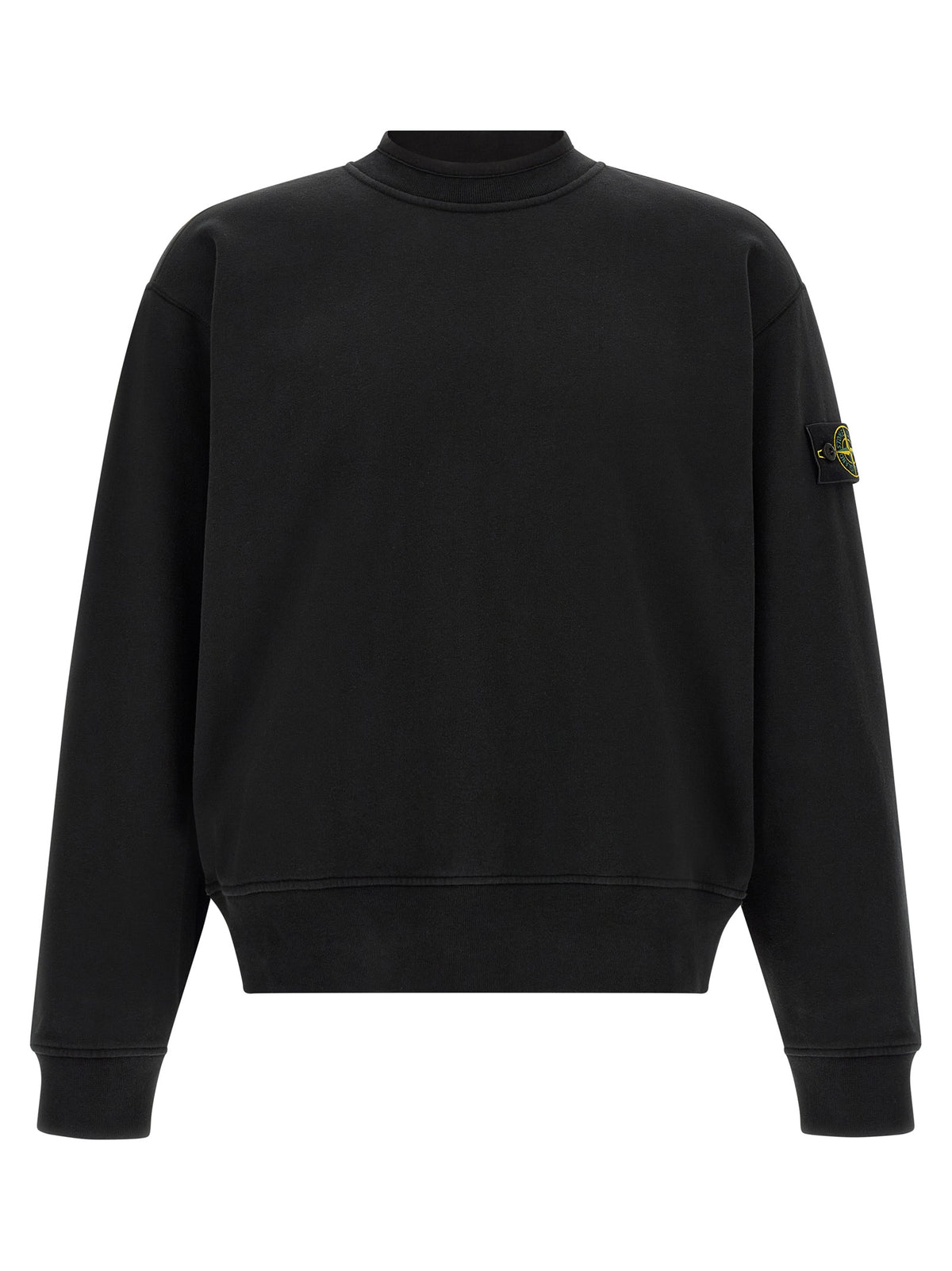 Stone Island Black Cotton Sweatshirt