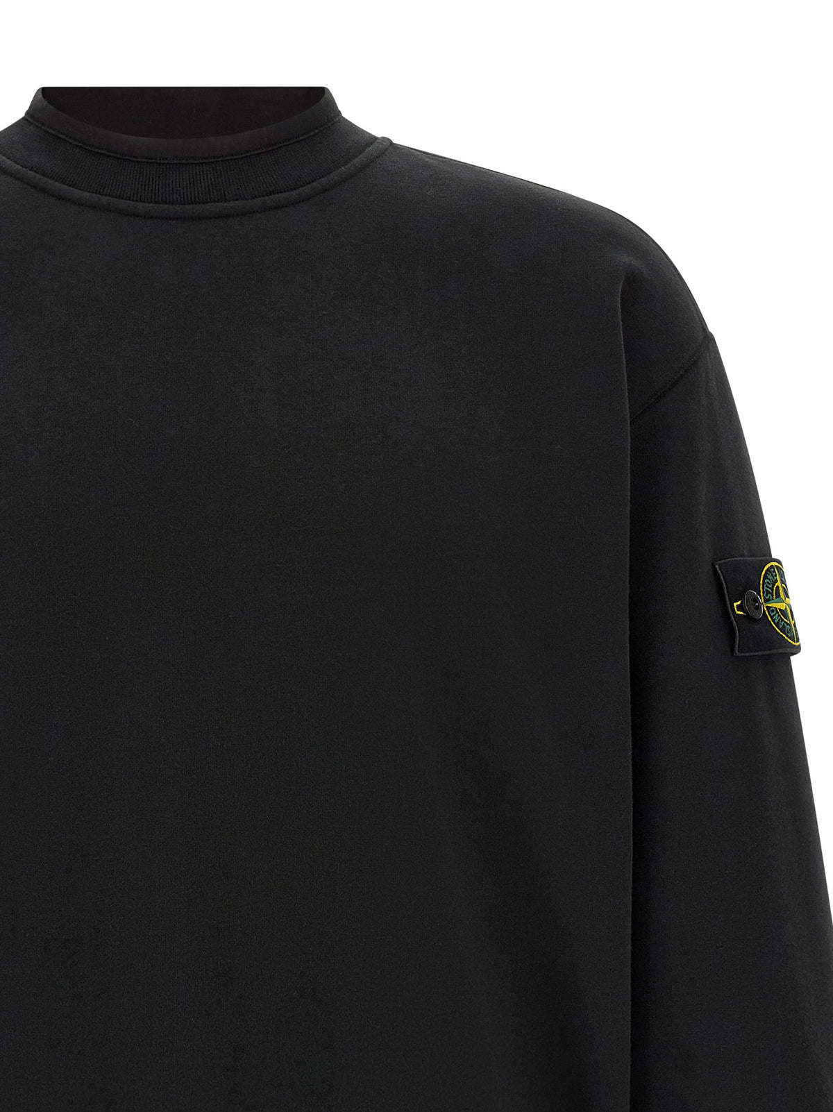 Stone Island Black Cotton Sweatshirt