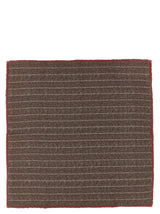 Brunello Cucinelli Brown Silk Scarf