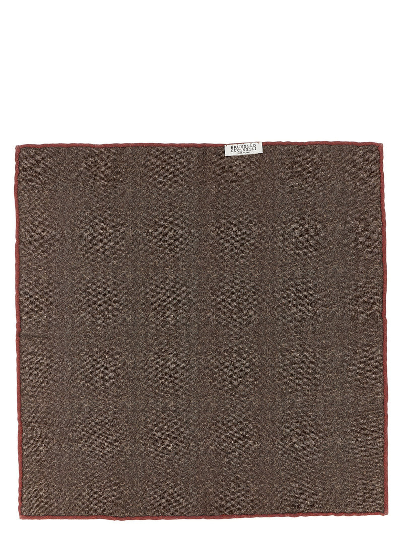 Brunello Cucinelli Brown Silk Scarf - Timeless Elegance