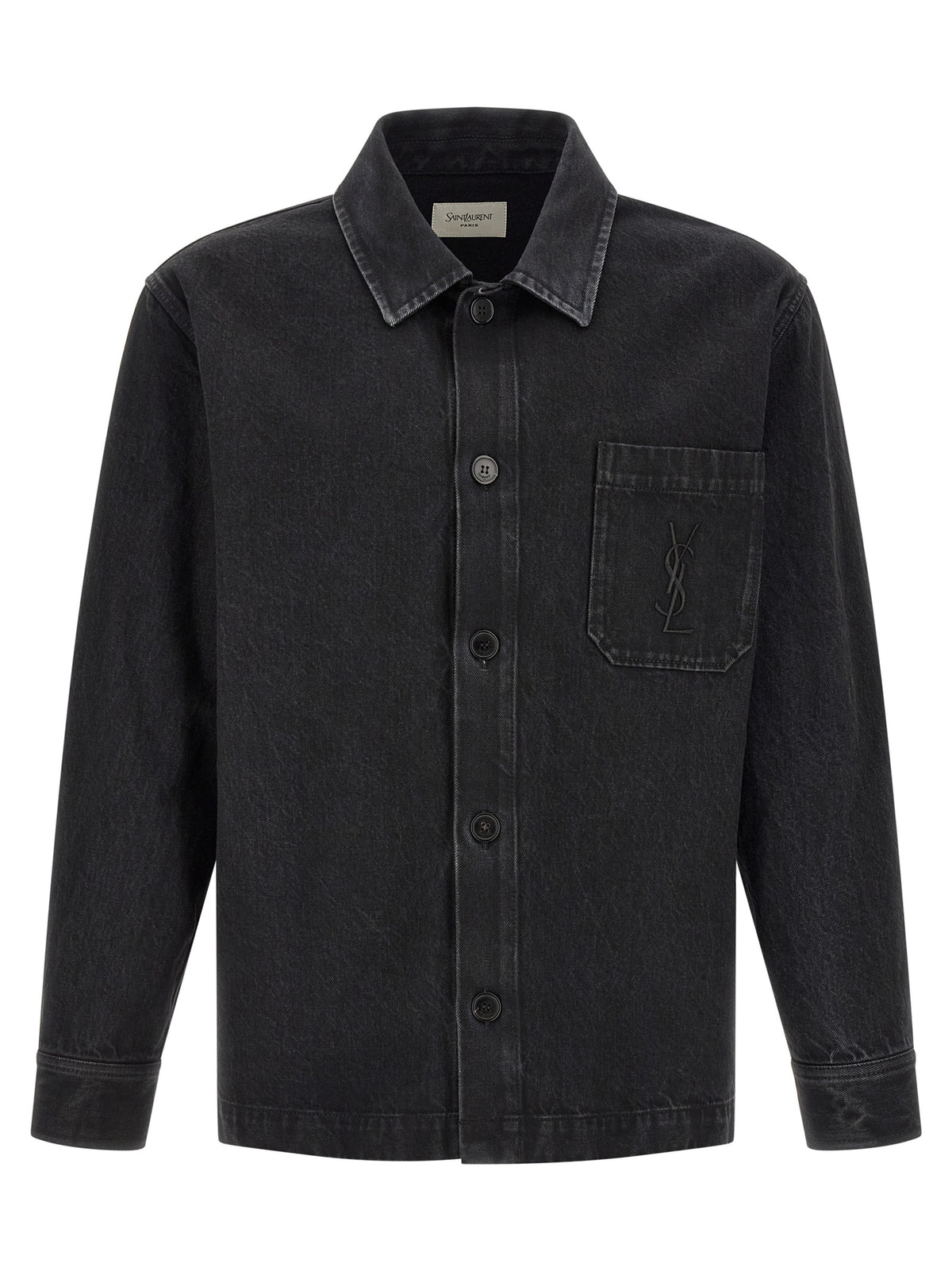 Saint Laurent Black Cotton Blouse