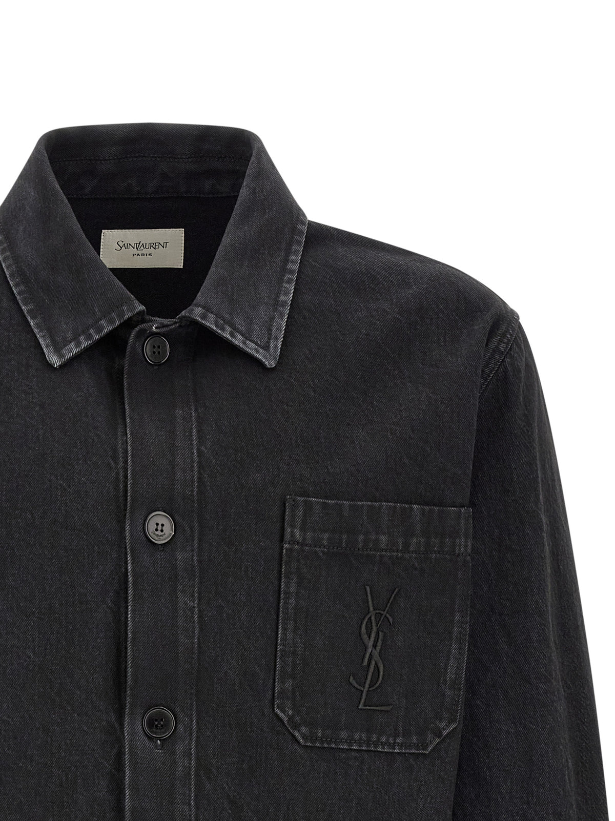Saint Laurent Black Cotton Blouse