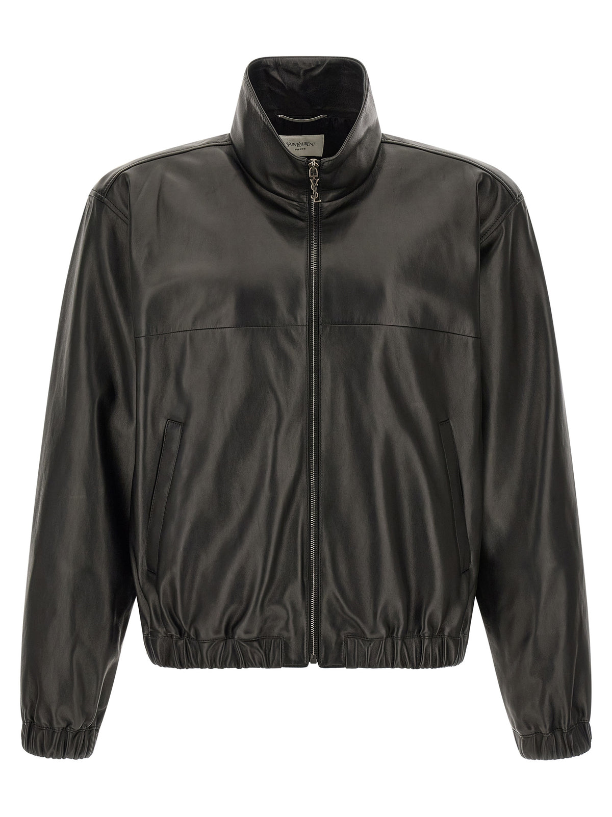 Saint Laurent Black Lamb Leather Leather Jacket