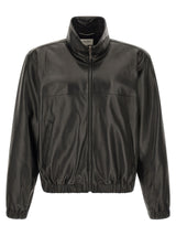 Saint Laurent Black Lamb Leather Leather Jacket