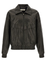 Saint Laurent Black Lamb Leather Leather Jacket