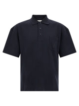 Saint Laurent Blue Cotton Polo Shirt