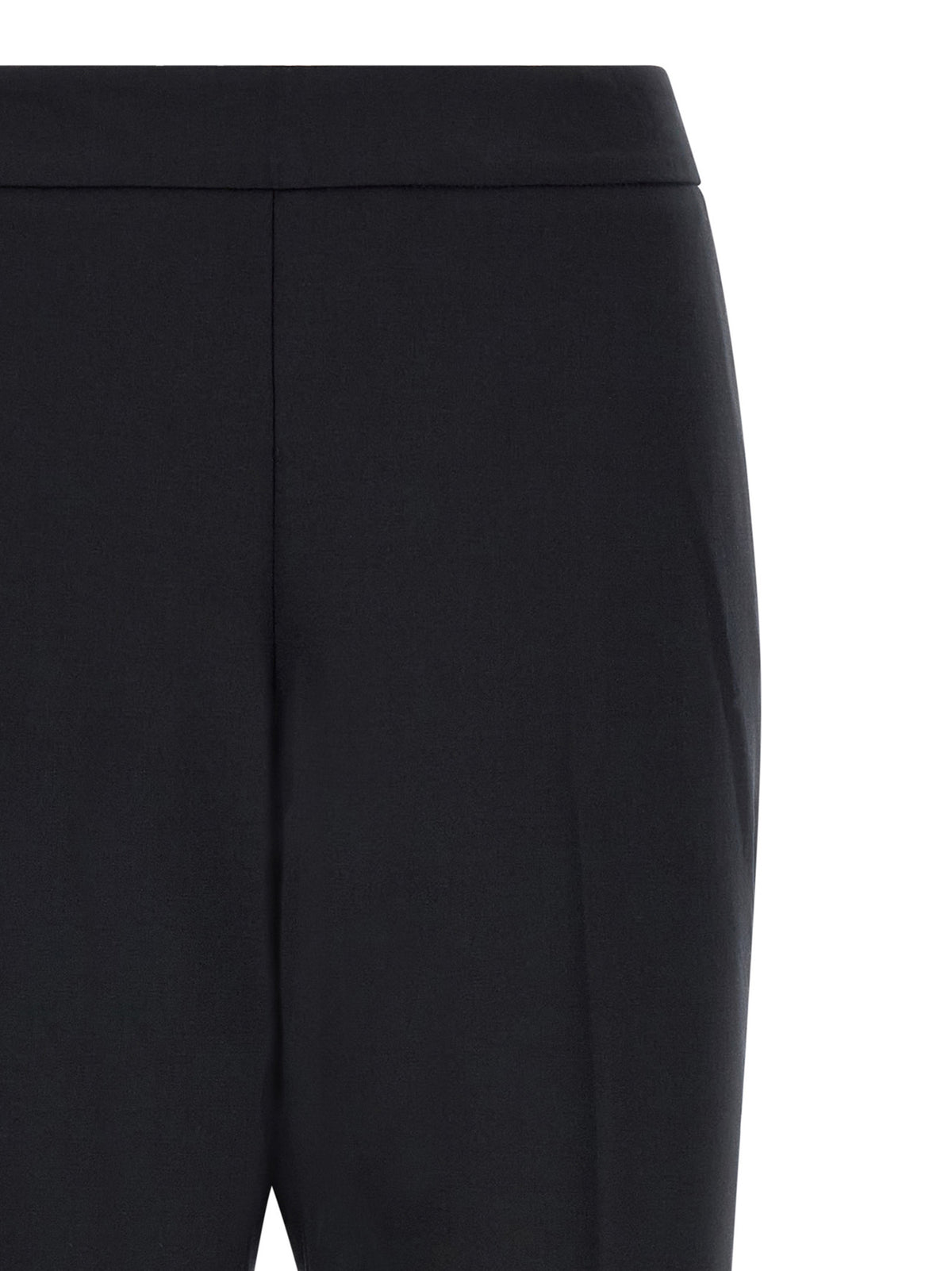 Alberto Biani Black Polyester Cropped Pants