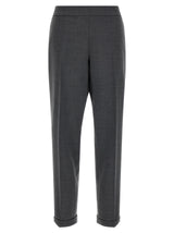 Alberto Biani Gray Polyester Cropped Pants