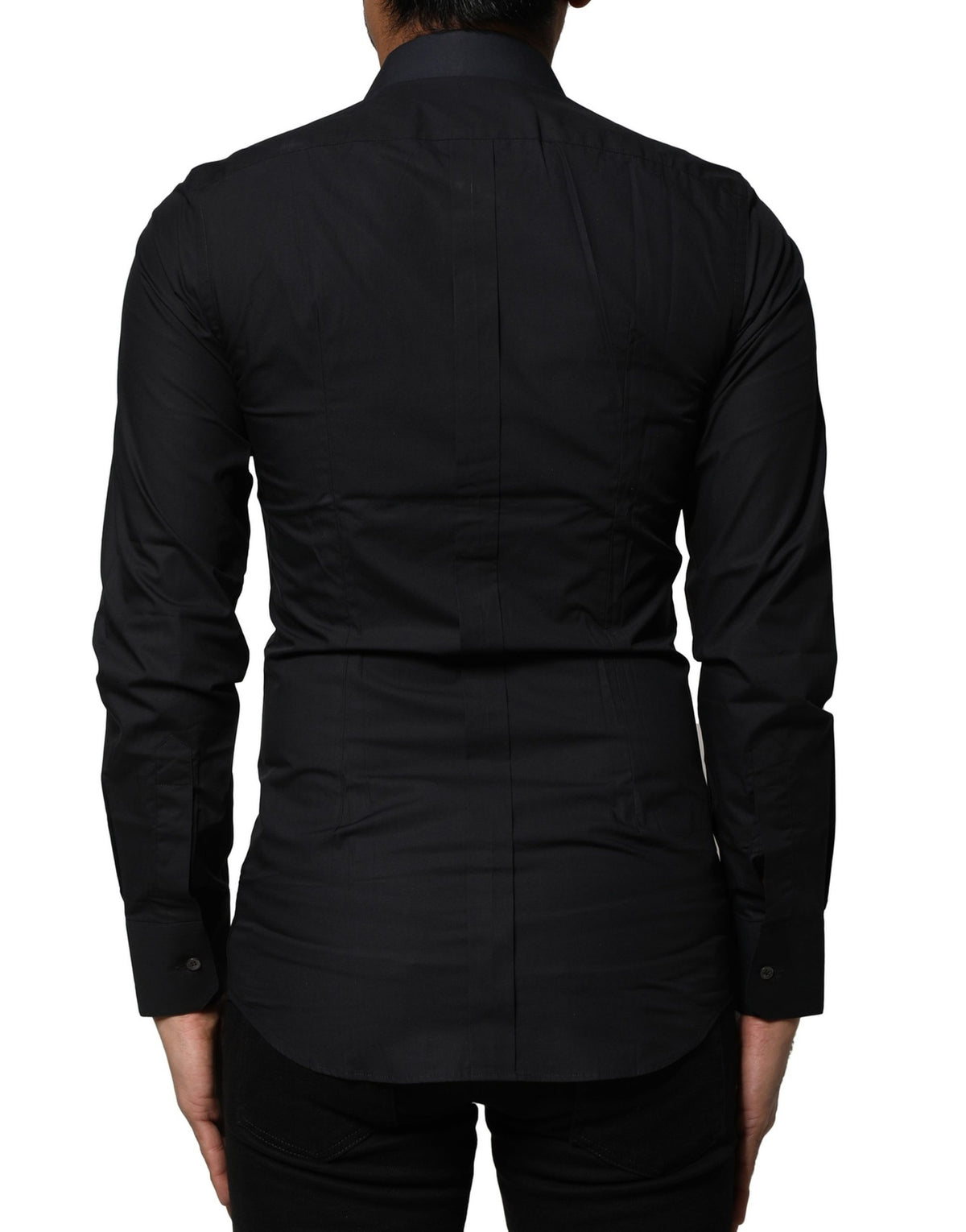 Dolce & Gabbana Black GOLD Long Sleeves Formal Dress Shirt