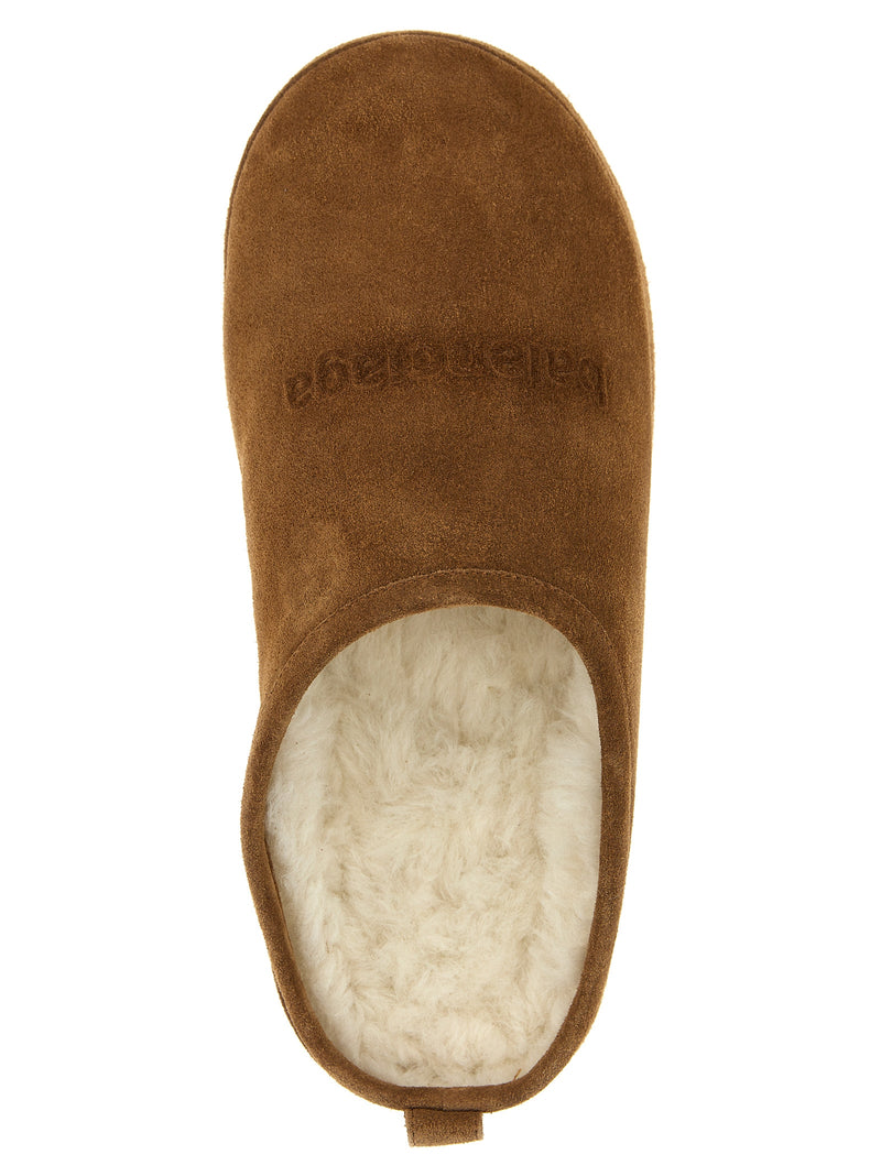 Balenciaga Brown Calfskin Mules - Alaska Sabots