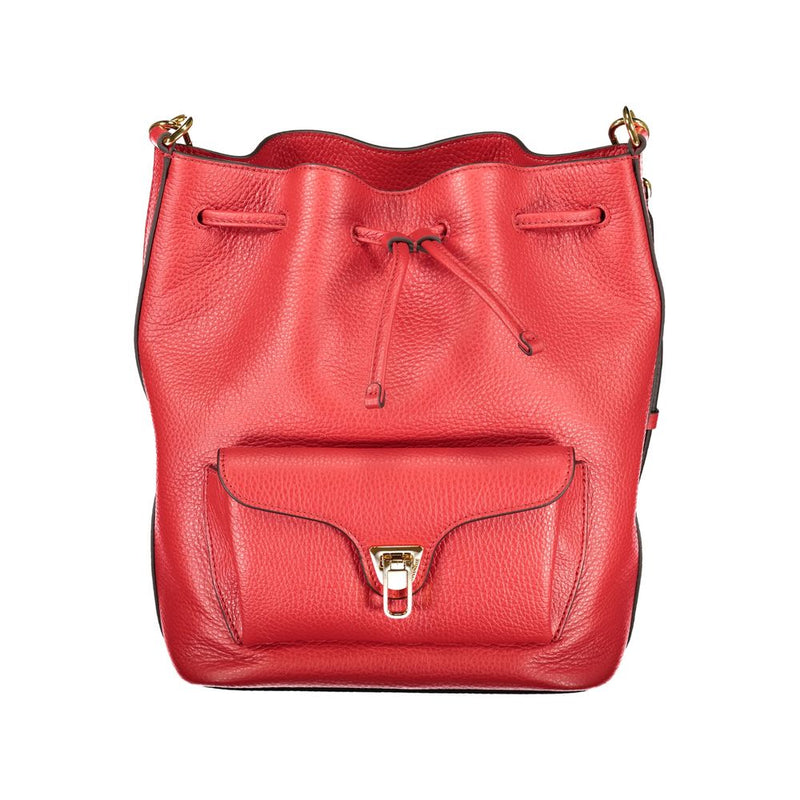 Coccinelle Beat Generation Red Leather Women's Bucket Bag