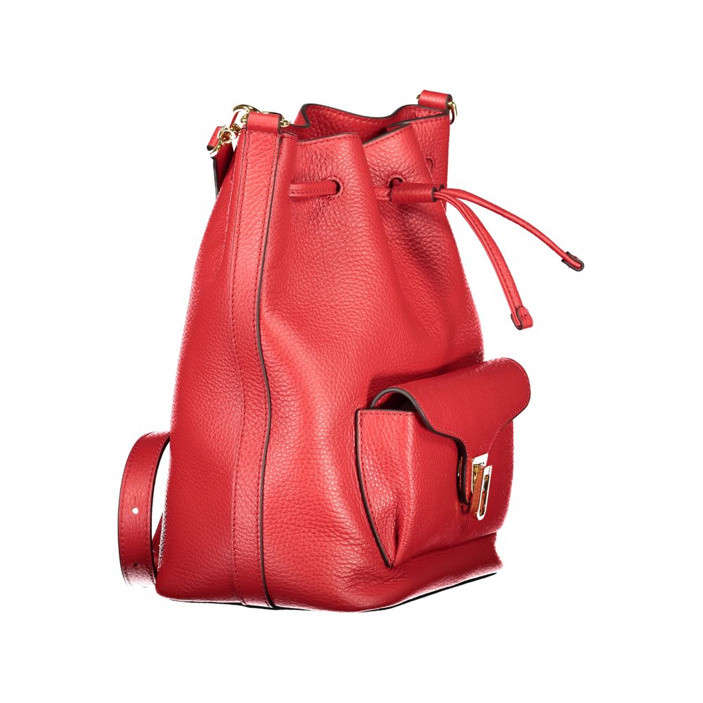 Coccinelle Beat Generation Red Leather Women's Bucket Bag