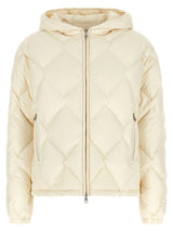 Doudoune longue Moncler en polyester blanc