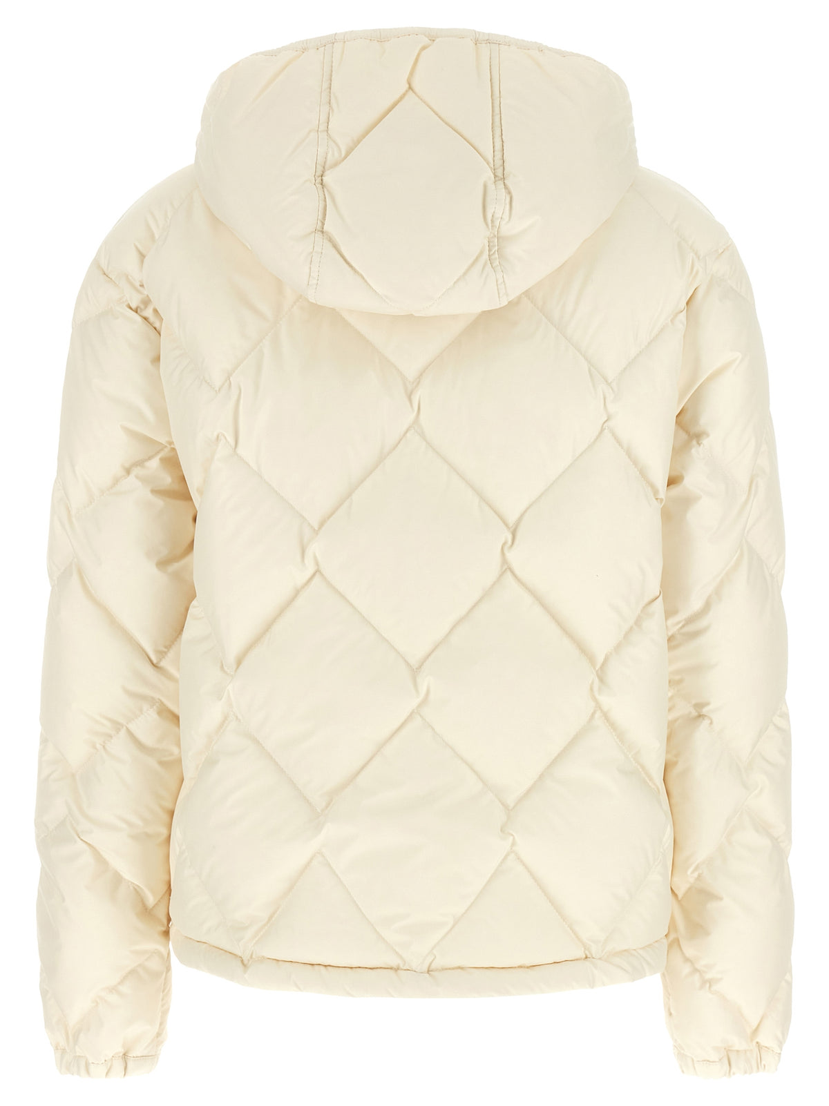 Doudoune longue Moncler en polyester blanc