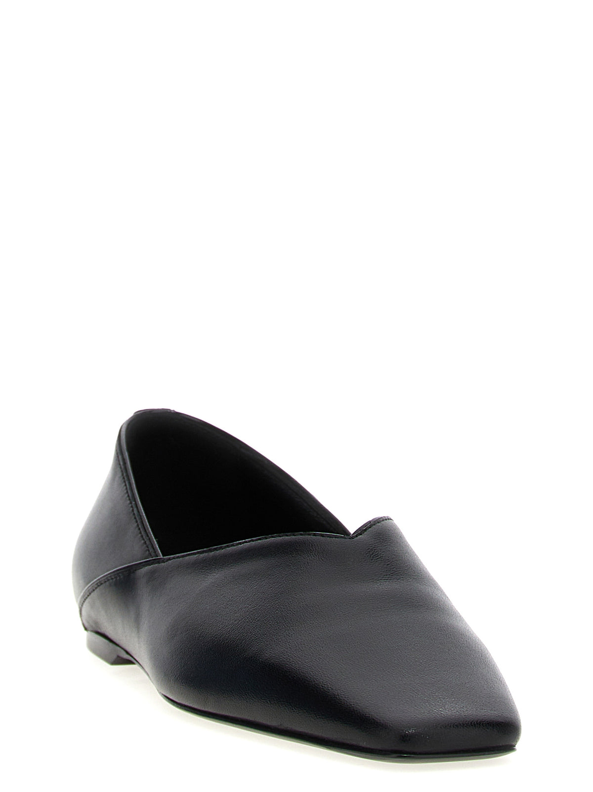 TOTEME Black Calfskin Ballet Flats