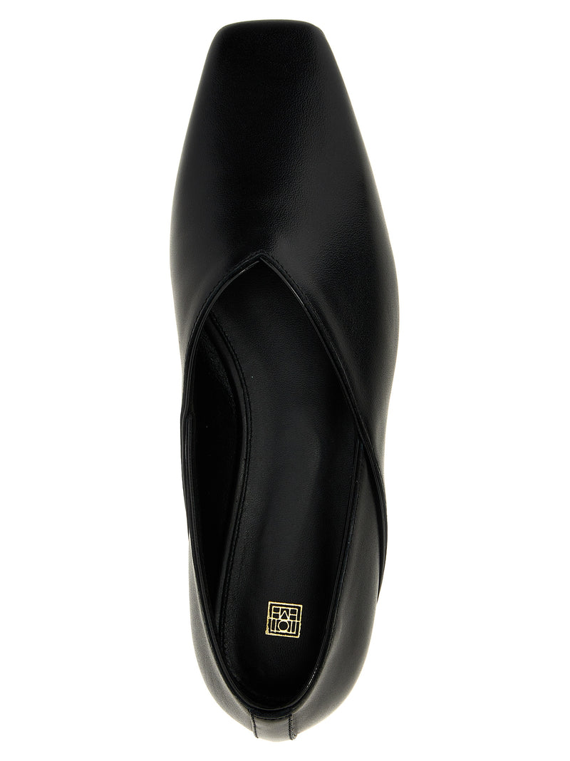 TOTEME Black Calfskin Ballerina Flats - The Everyday