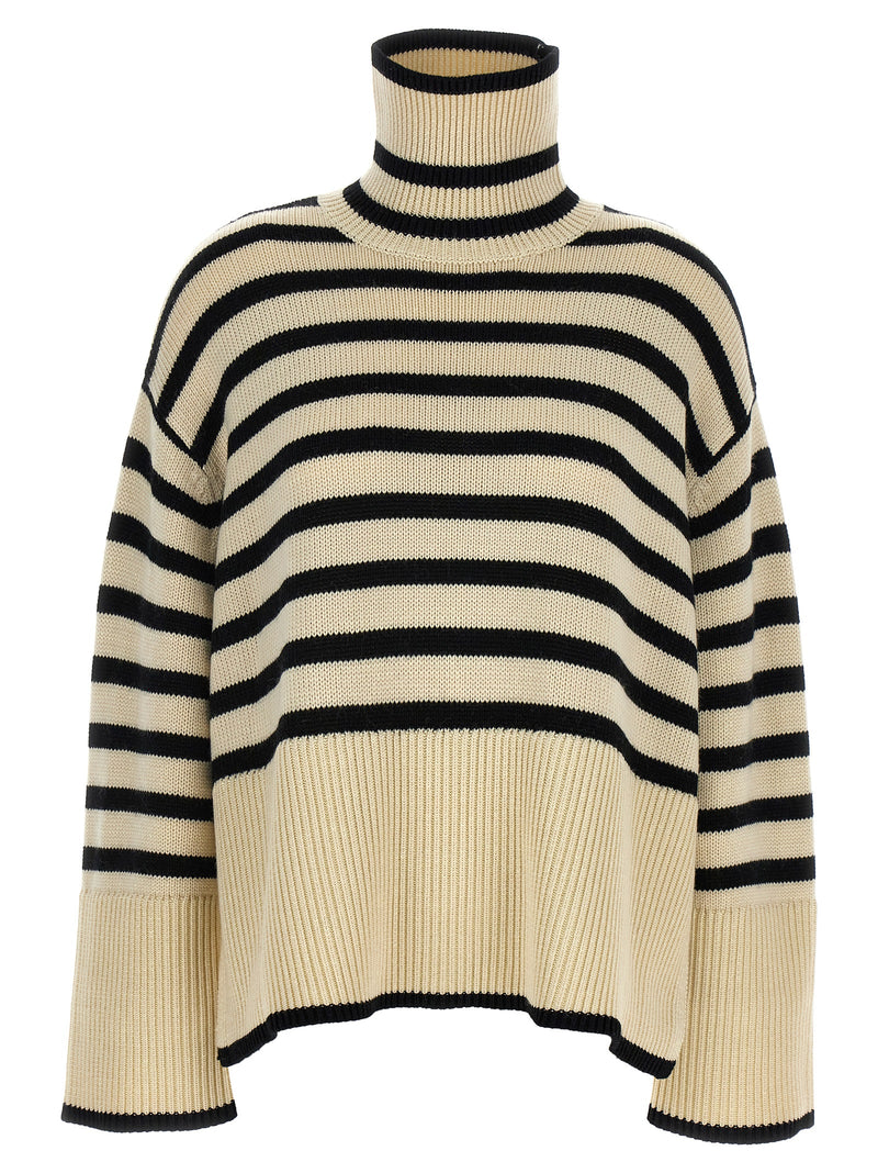 TOTEME Bicolor Wool Cardigan - Signature Stripe Design