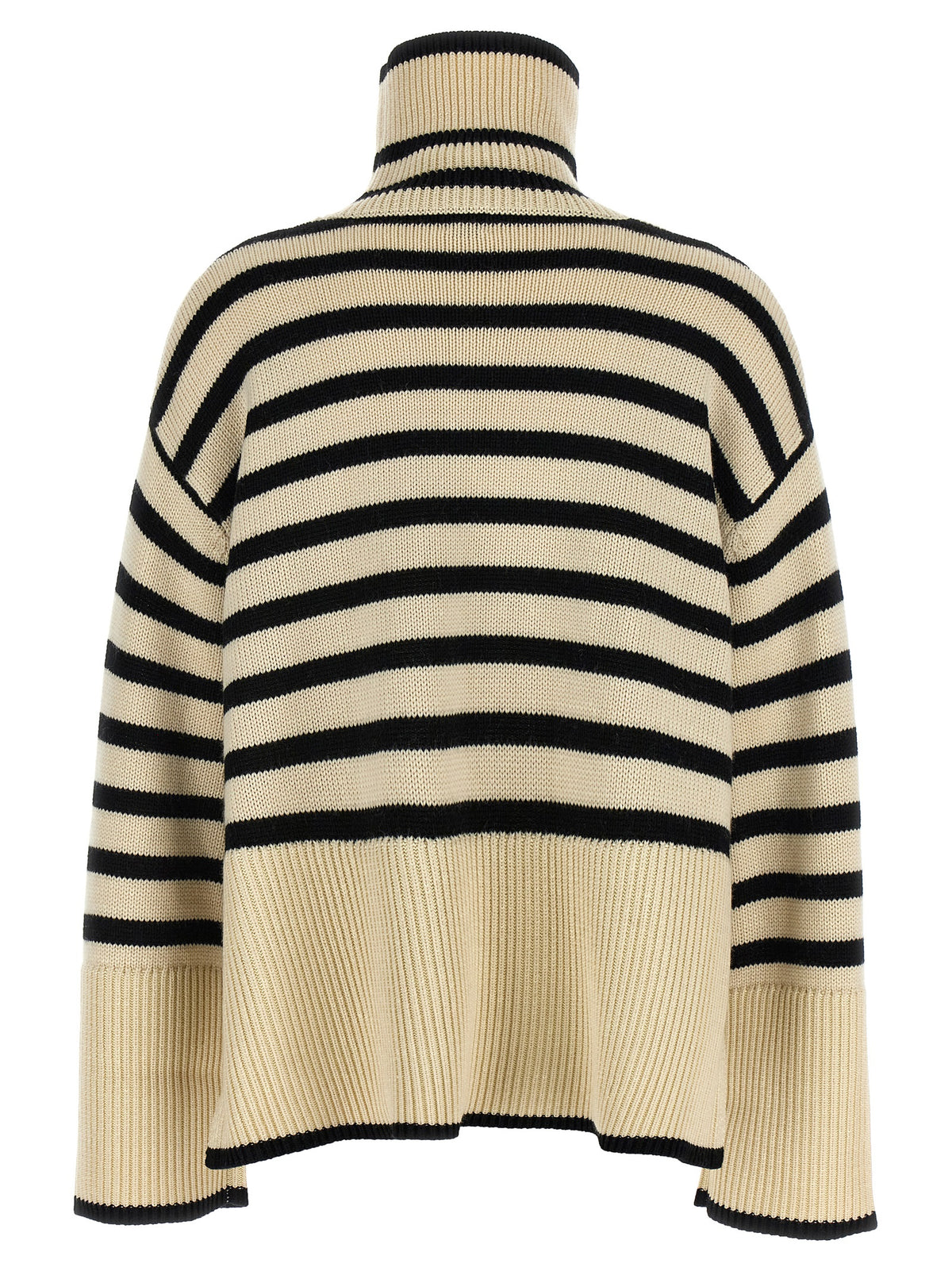 TOTEME Bicolor Wool Cardigan - Signature Stripe Design