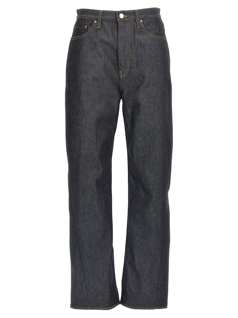 TOTEME Blue Twisted Seam Cotton Jeans