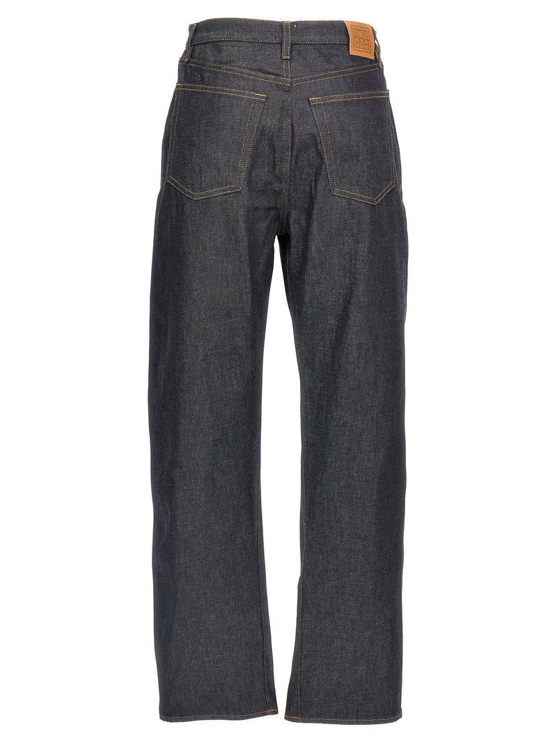 TOTEME Blue Twisted Seam Cotton Jeans
