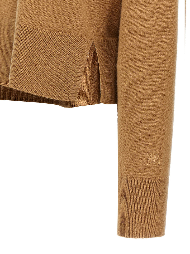 TOTEME Beige Cashmere Cardigan - Luxurious Layering Essential