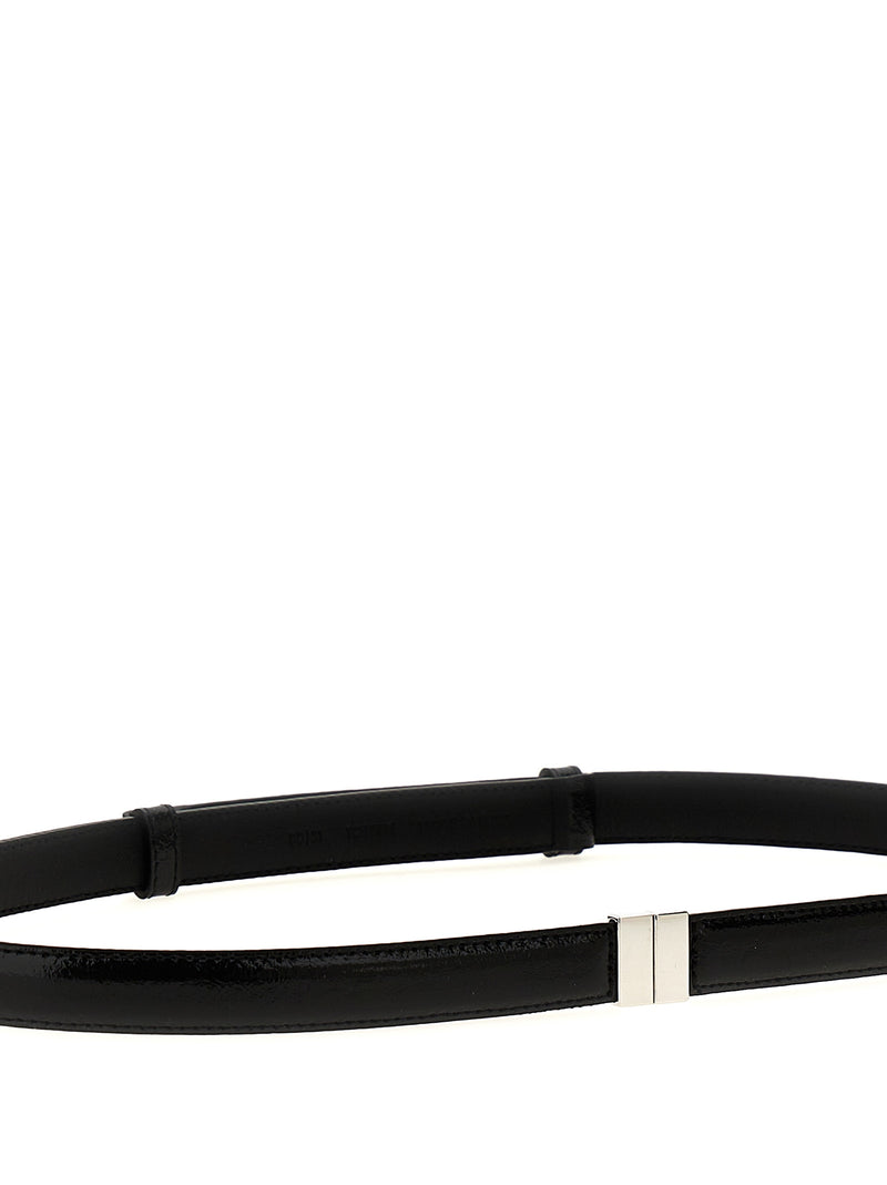 TOTEME Black Calfskin Regular Belt - Elegant Accessory