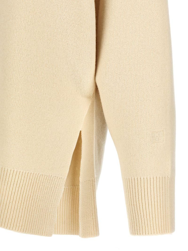 TOTEME White Wool Cardigan - Cozy Sophistication