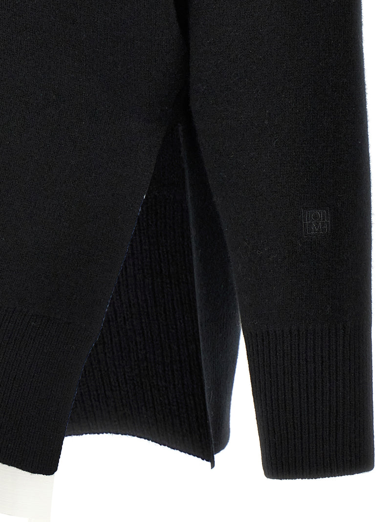 TOTEME Black Double-Knit Cardigan for Women