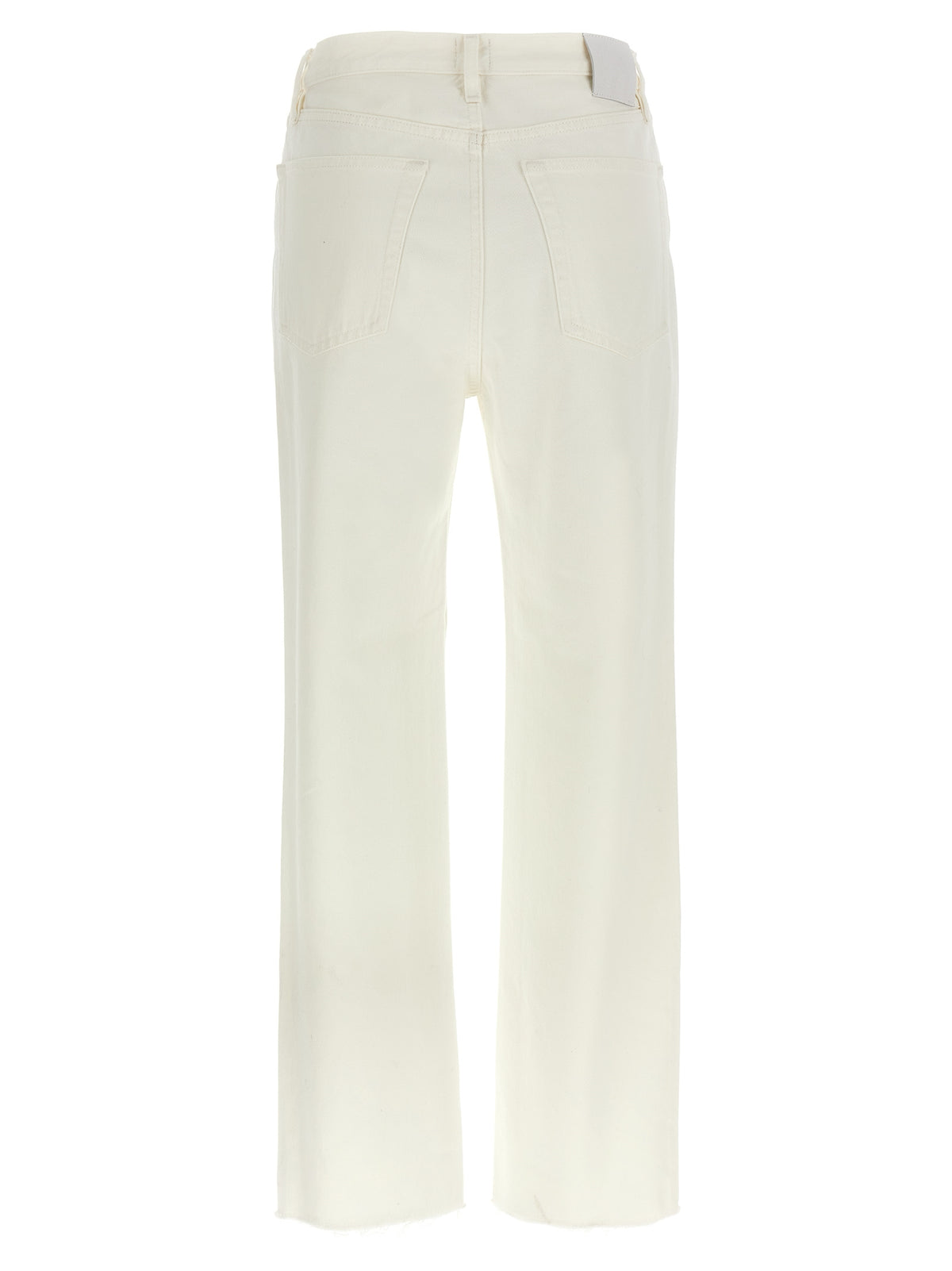 TOTEME White Cotton High-Waisted Jean