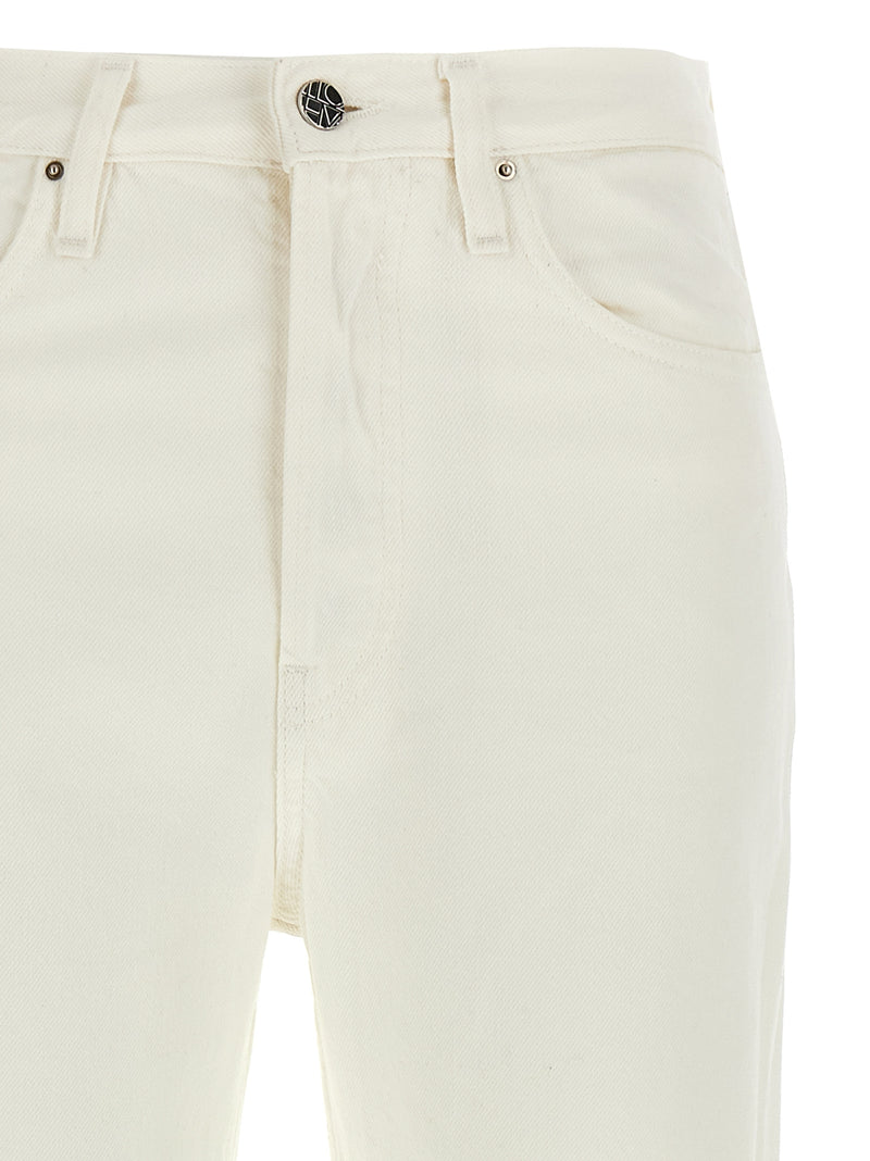 TOTEME White Cotton High-Waisted Jeans for Women