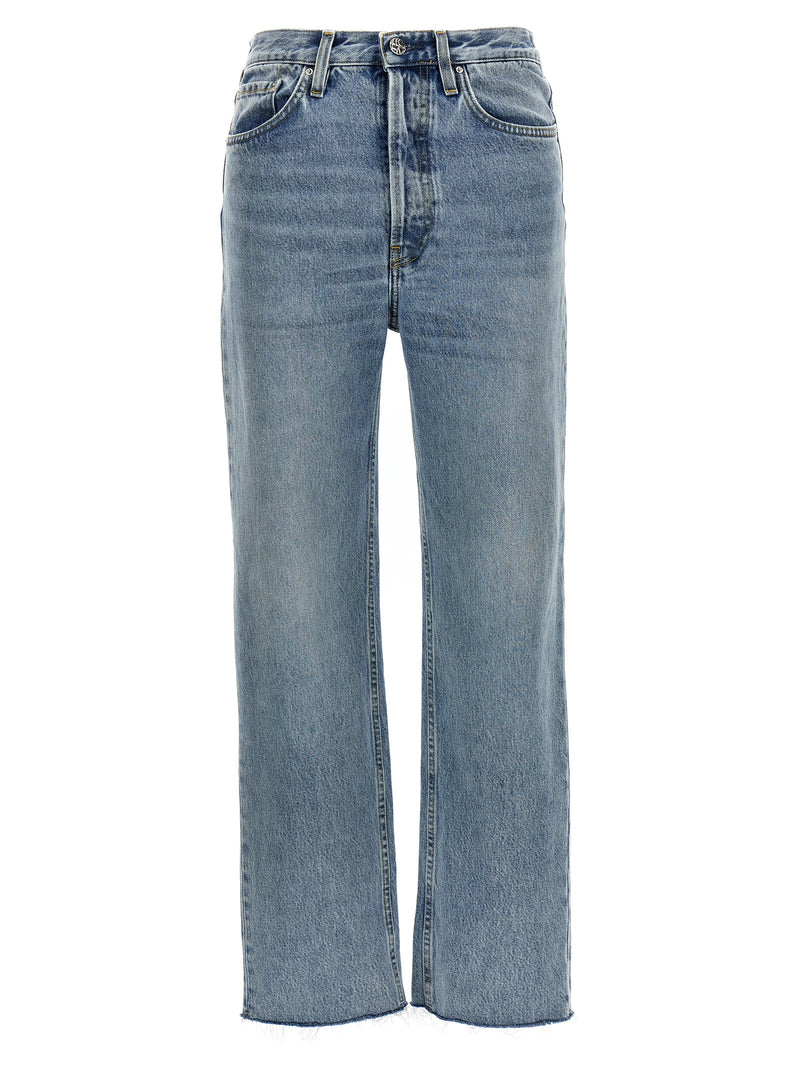 TOTEME Blue Cotton Straight-Leg Jeans for Women