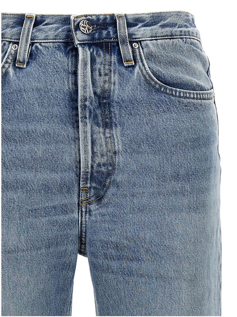 TOTEME Blue Cotton Straight-Leg Jeans for Women