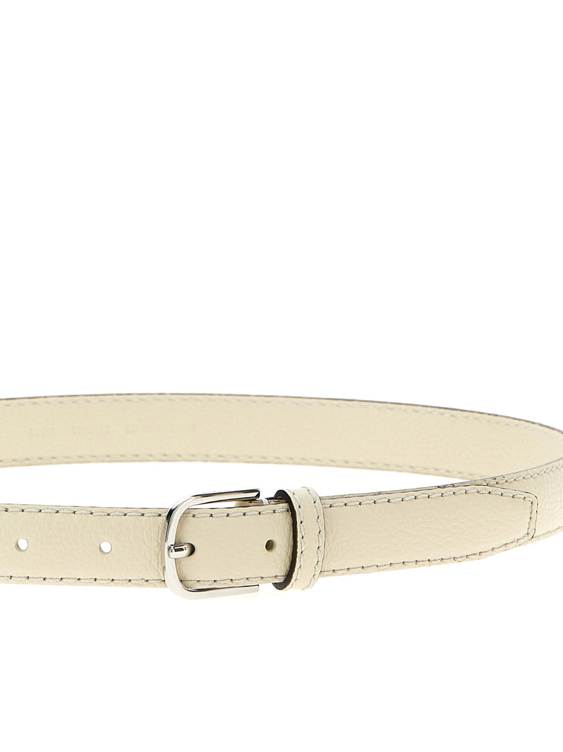 TOTEME White Leather Regular Belt - Modern Luxury Accessory