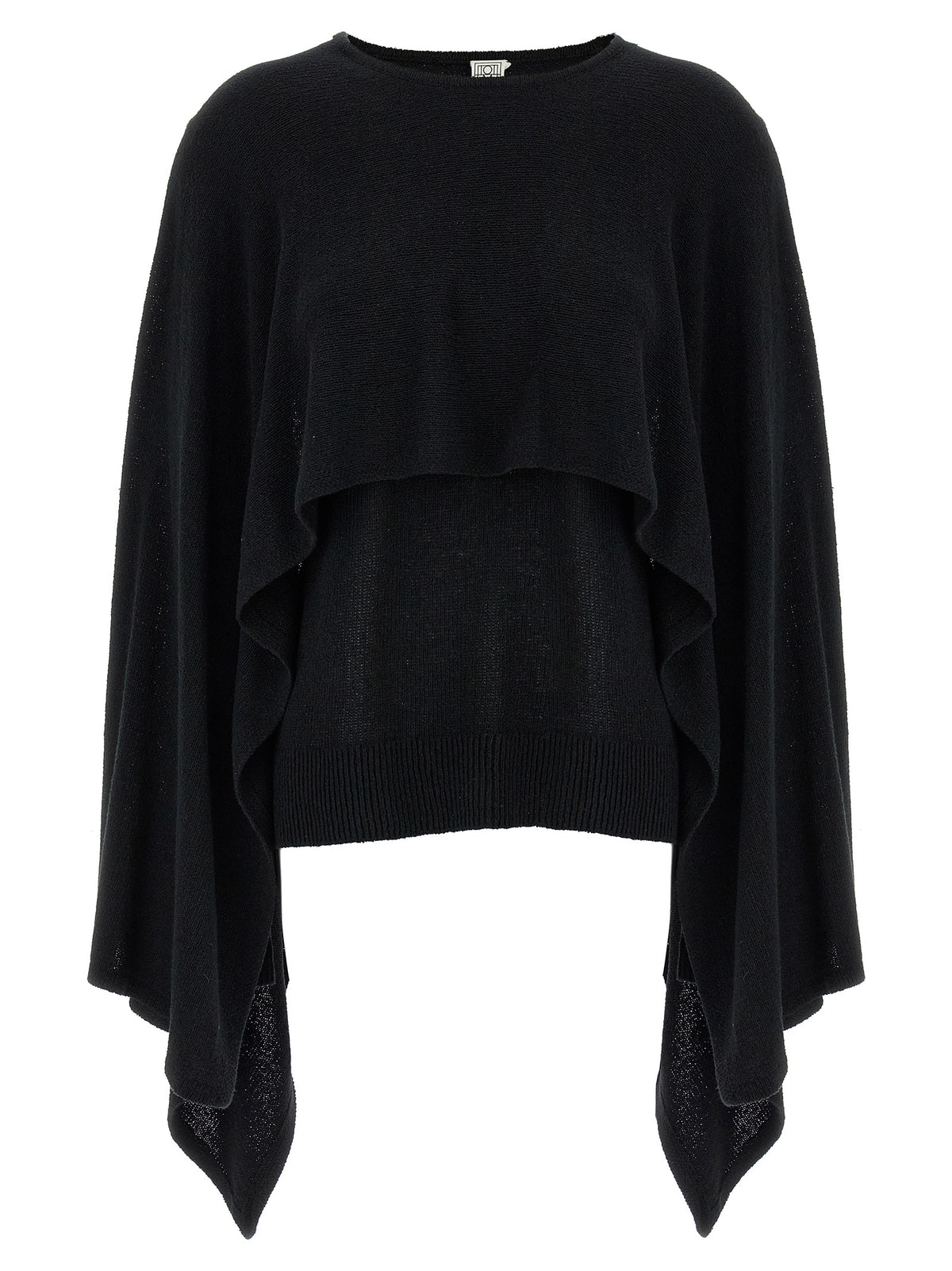 TOTEME Black Silk Cardigan