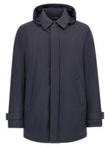 Herno Blue Polyester Parka for Men