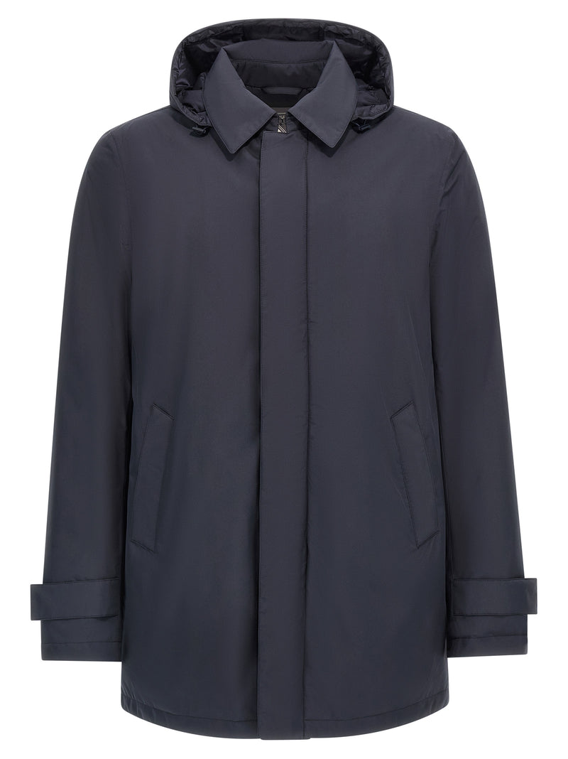 Herno Blue Polyester Parka for Men