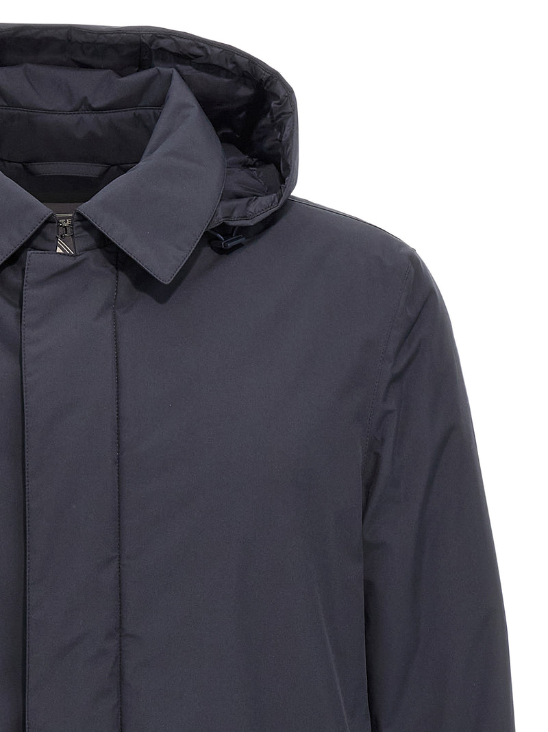 Herno Blue Polyester Parka for Men
