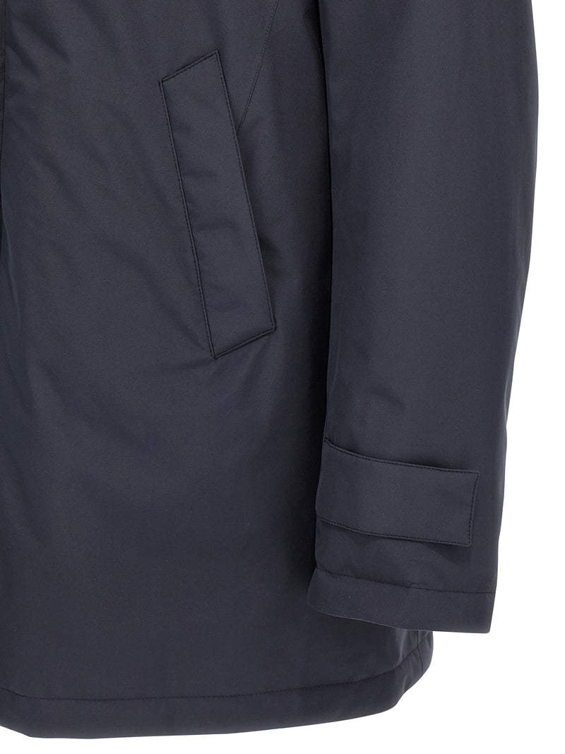 Herno Blue Polyester Parka for Men