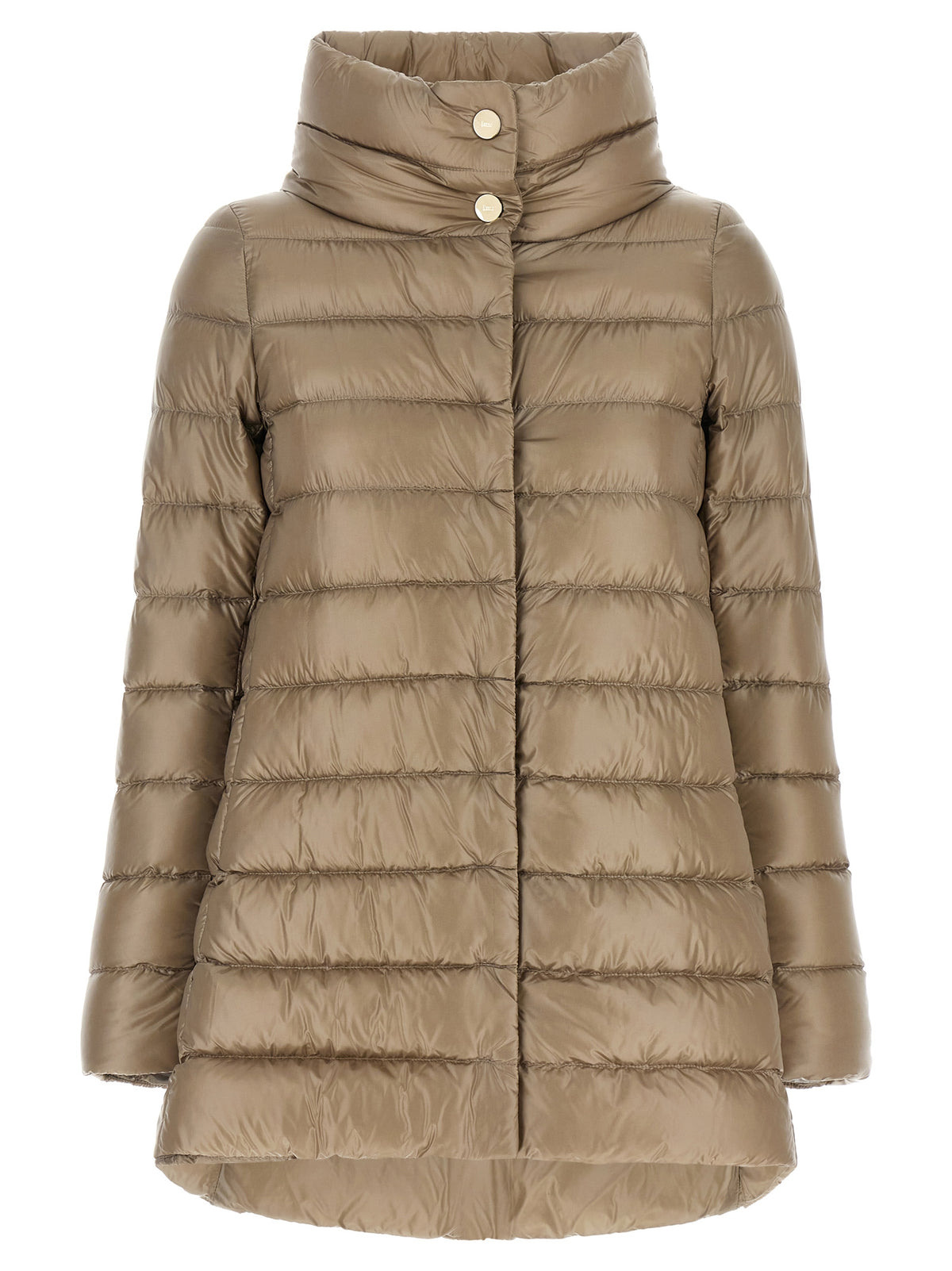 Herno Amelia Beige Polyamide Full-Length Jacket
