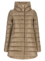 Herno Amelia Beige Polyamide Full-Length Jacket