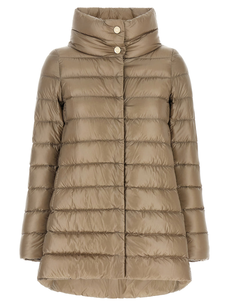 Herno Amelia Beige Polyamide Full-Length Jacket
