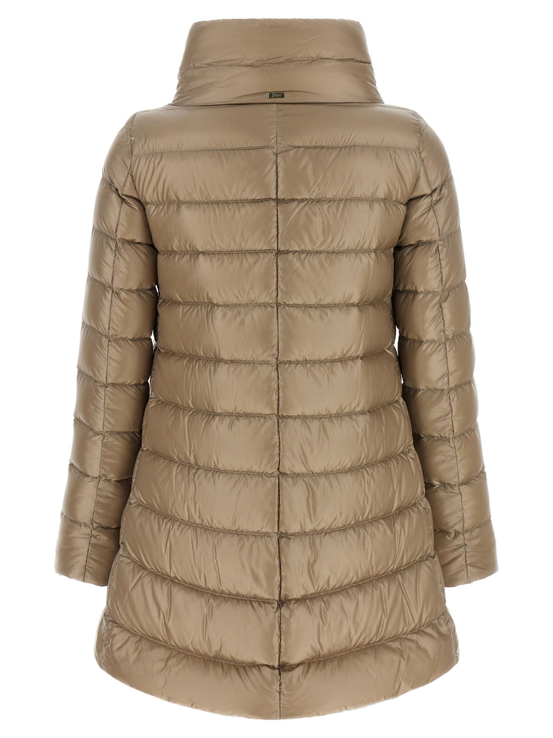 Herno Amelia Beige Polyamide Full-Length Jacket
